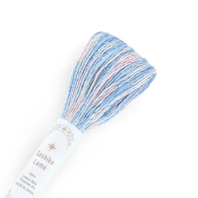 Blue Sashiko Lame