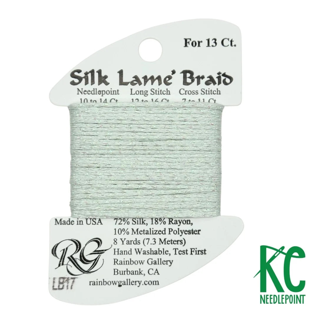 SILK LAME BRAID #13 LB17- LIGHT SKY BLUE