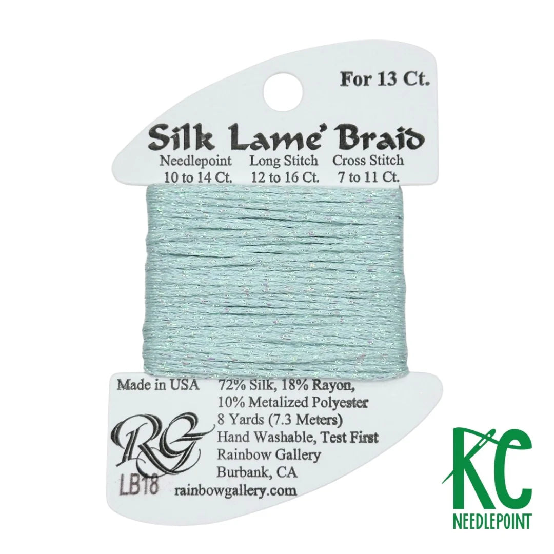 SILK LAME BRAID #13 LB18- SURF BLUE