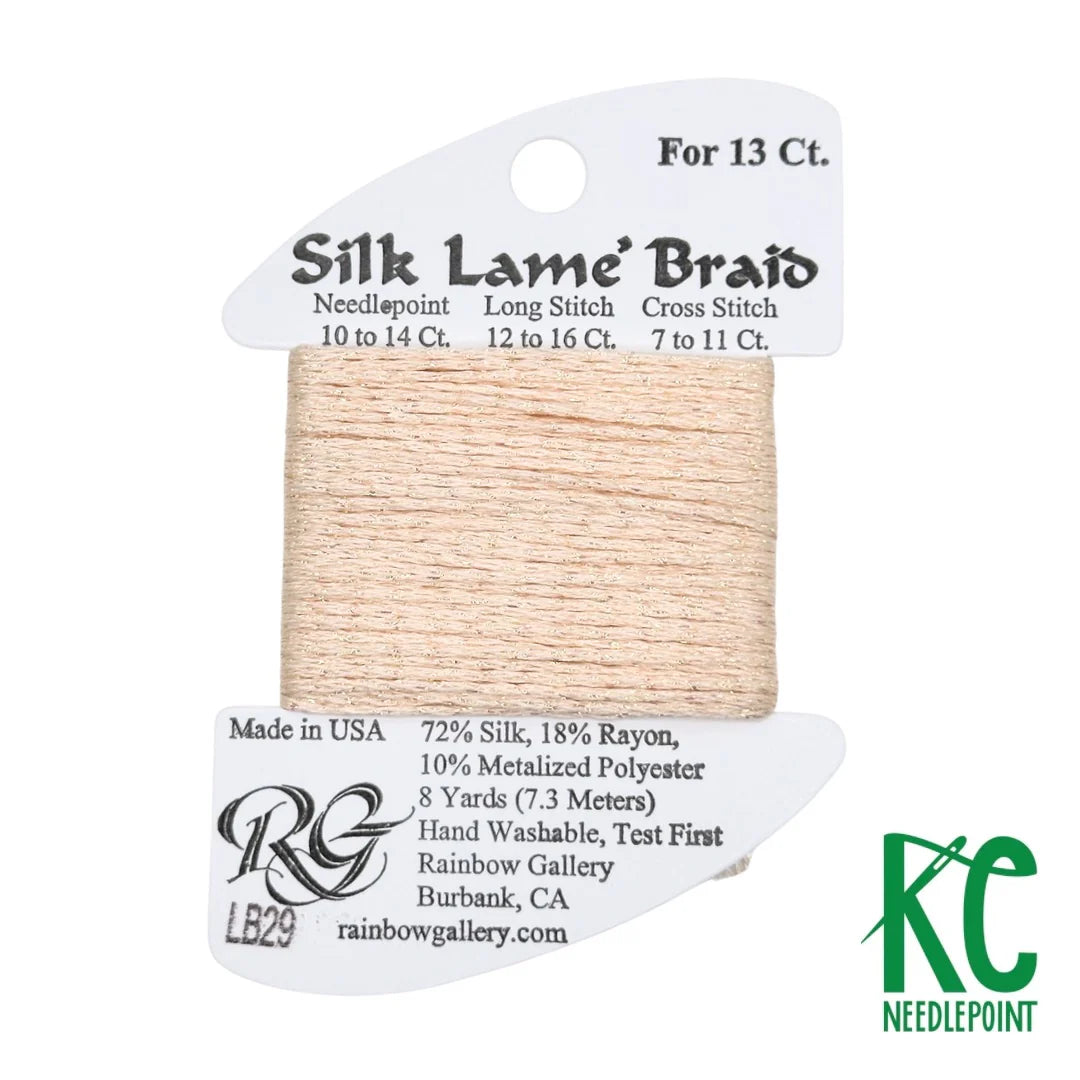 SILK LAME BRAID #13 LB29- CHIFFON