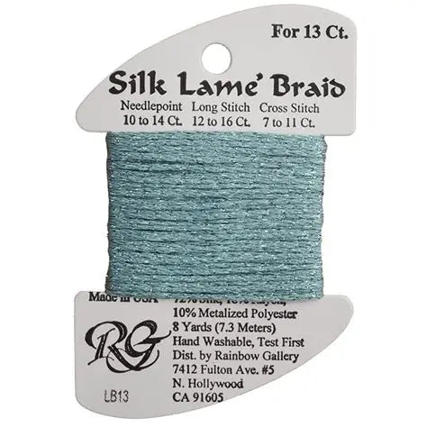 SILK LAME BRAID #13 LB14- BLUE