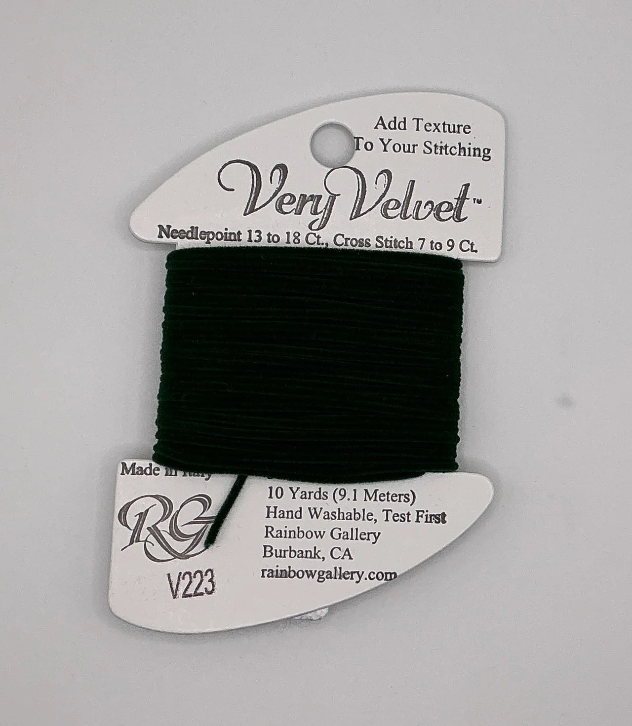 VERY VELVET V223- DARK GREEN