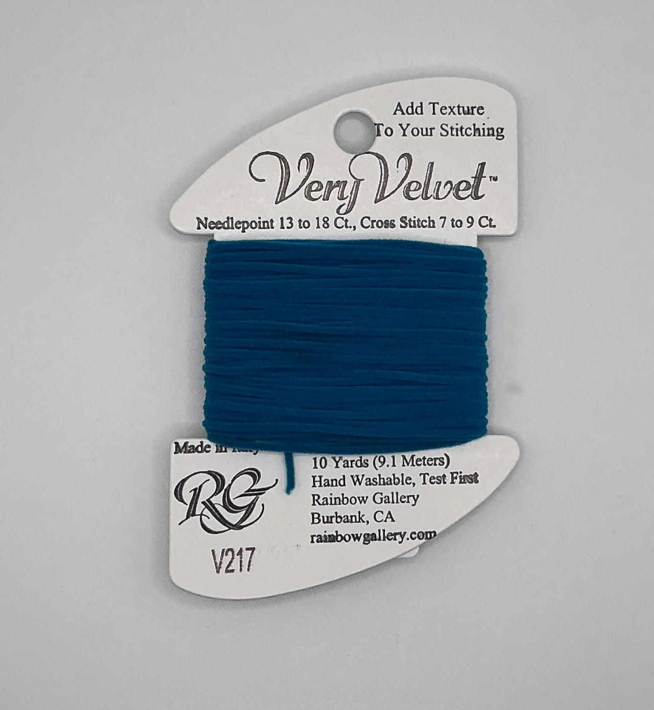 VERY VELVET V217- PEACOCK BLUE