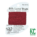 SILK LAME BRAID #13 LB08- RED