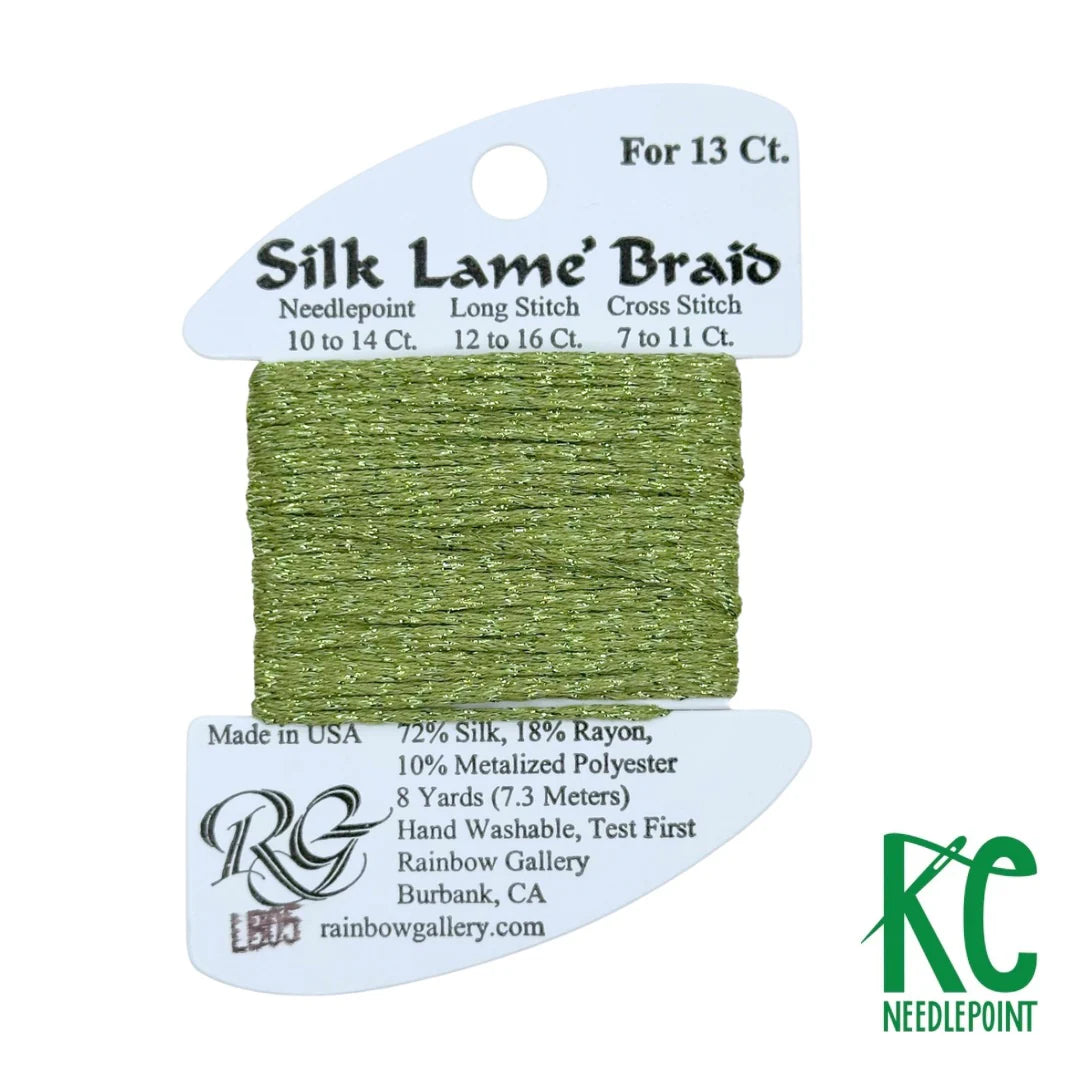 SILK LAME BRAID #13 LB05- AVOCADO