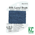 SILK LAME BRAID #13 LB20- DARK ANTIQUE BLUE