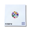 Multicolored Dots Key Fob Insert Canvas