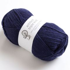 810 ASHFORD 100% NZ WOOL TRIPLE KNIT 12 PLY OLD NAVY 9418647410662