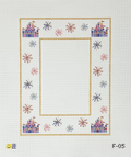 CASTLE WITH FIREWORKS FRAME - FOR A 4 X 6 PHOTO INSERT