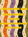 Halloween Trivia Night — October 2