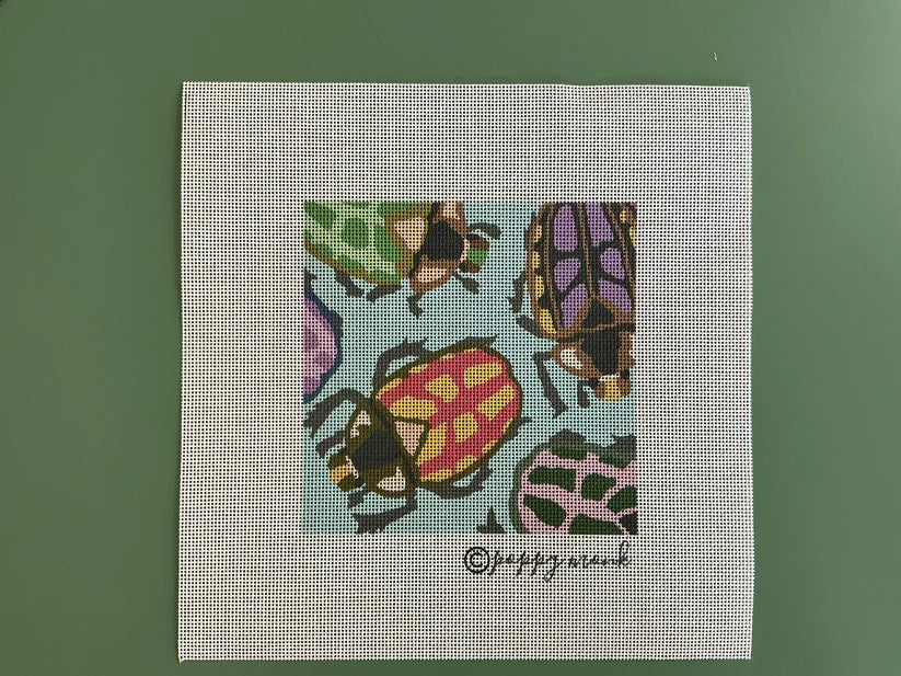 Beetles Needlepoint Canvas