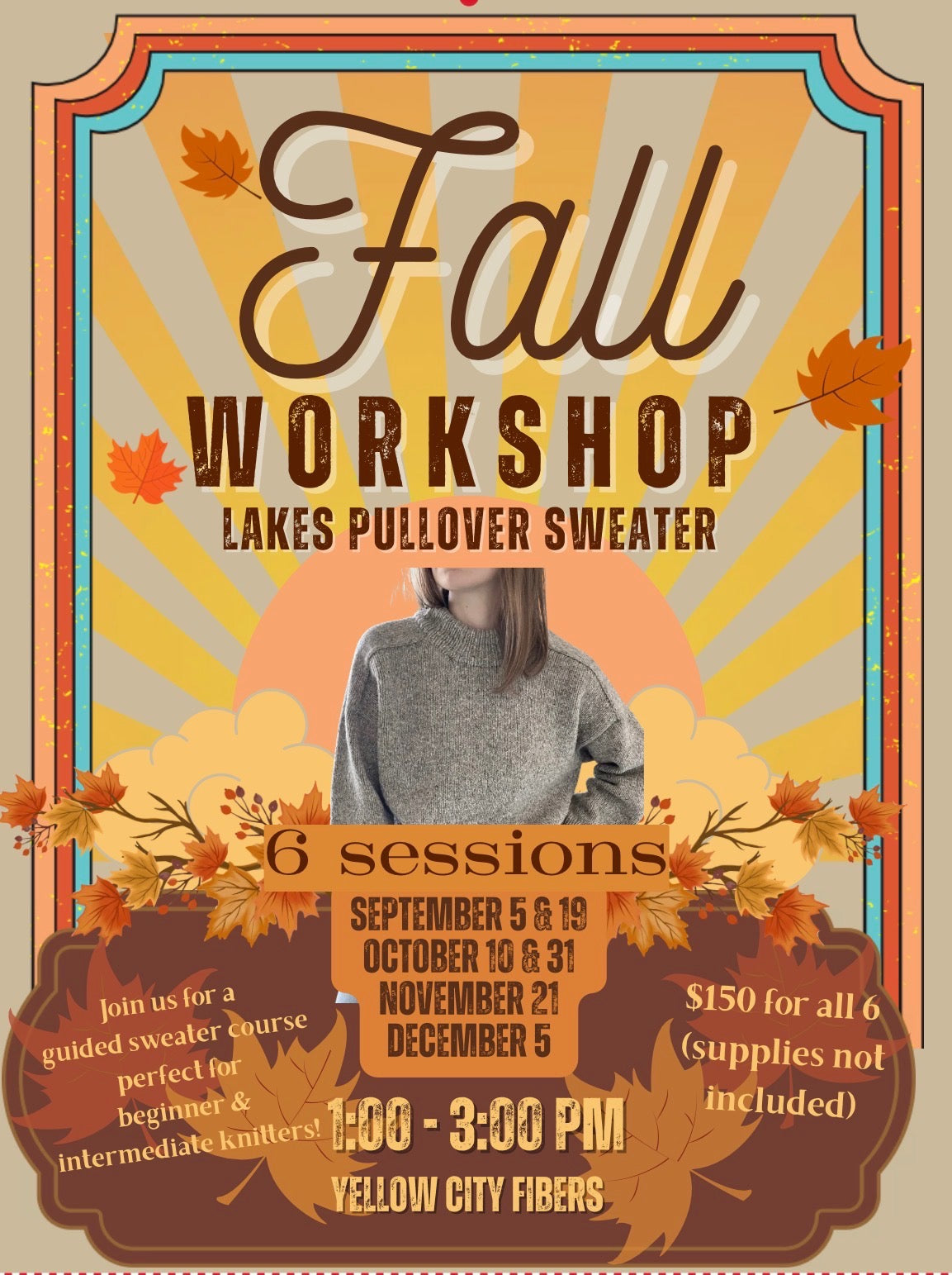 Chansee’s Lakes Pullover Sweater Workshop