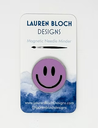 LIGHT PURPLE SMILEY FACE NEEDLEMINDER